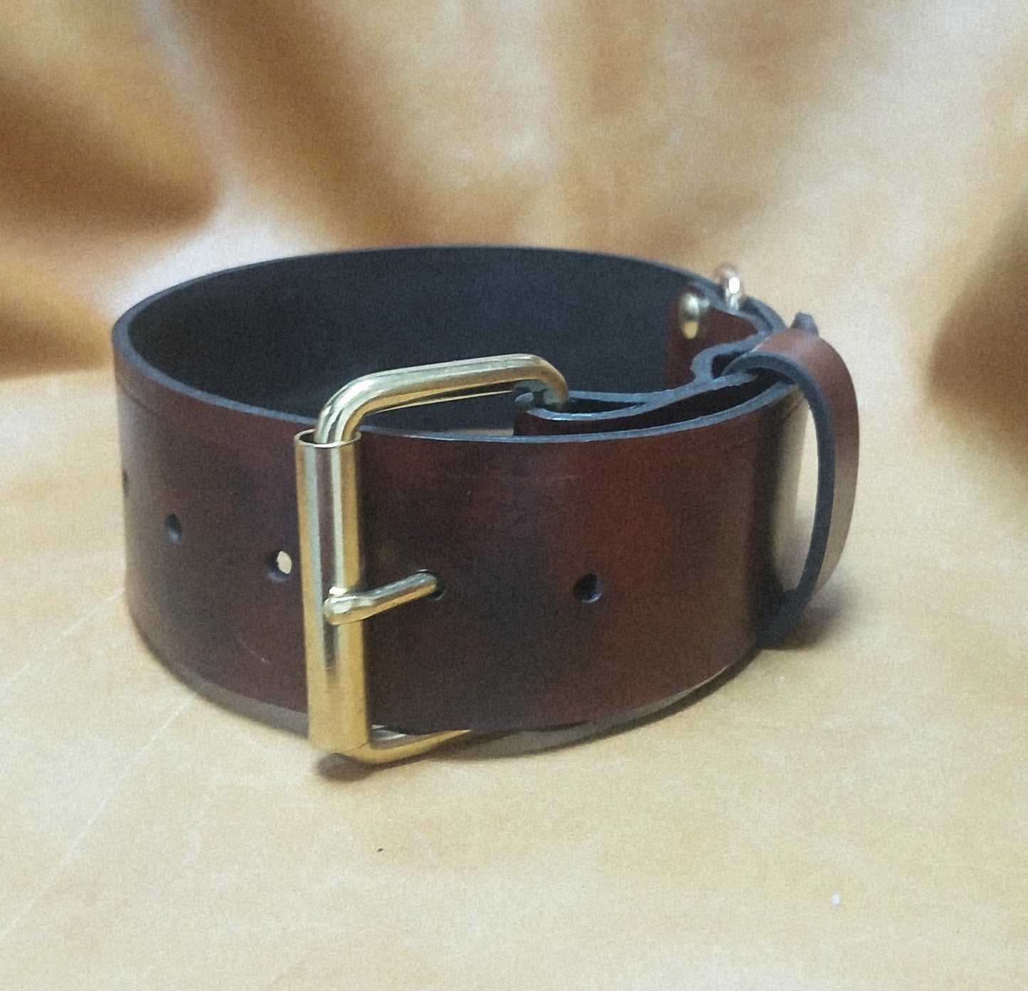Leather Dog Collar Hand Crafted 1.5 & 2 inch widths customizable