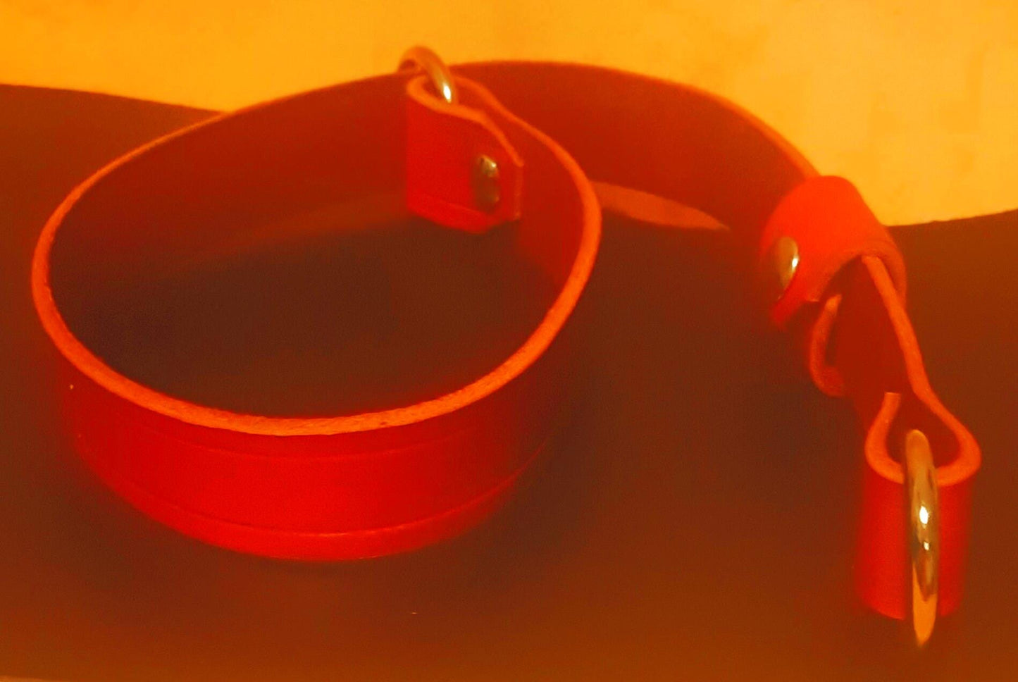 Leather Dog Collar, Slip Collar, Adjustable, Customizable - Stone Rival Leather