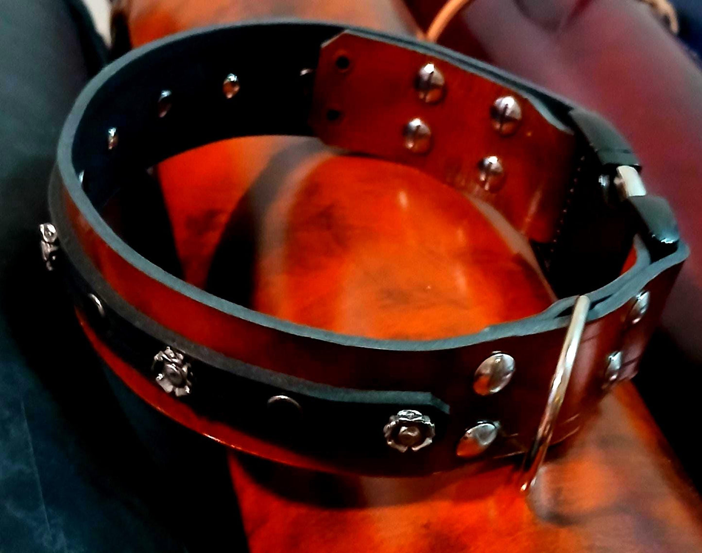 Leather Dog Collar, Quick Release, 1.5 or 2 inches wide, Adjustable, Customizable - Stone Rival Leather