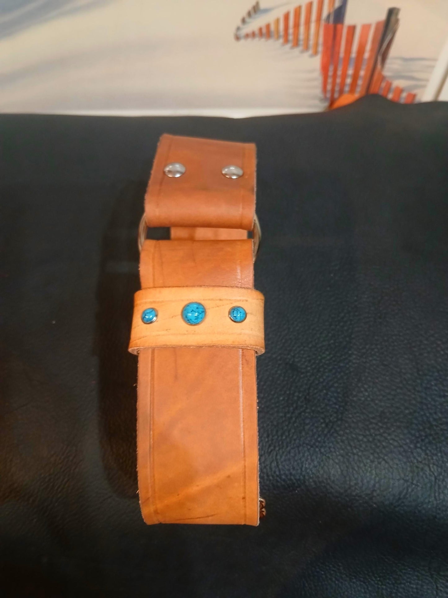 Handmade Leather Dog Collar Tag Collar