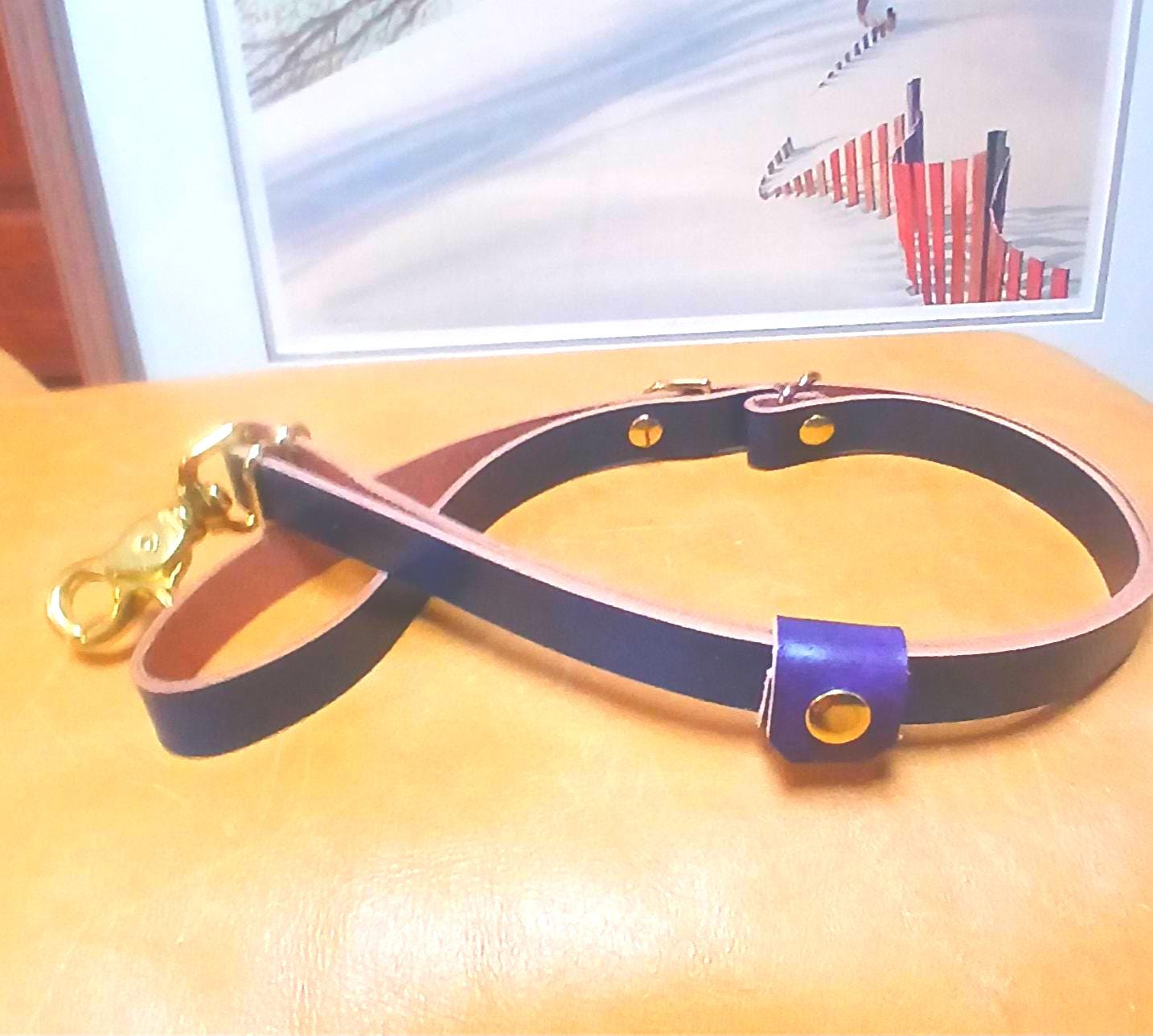 Hand Made Adjustable Multifunctional Leather Dog Leash