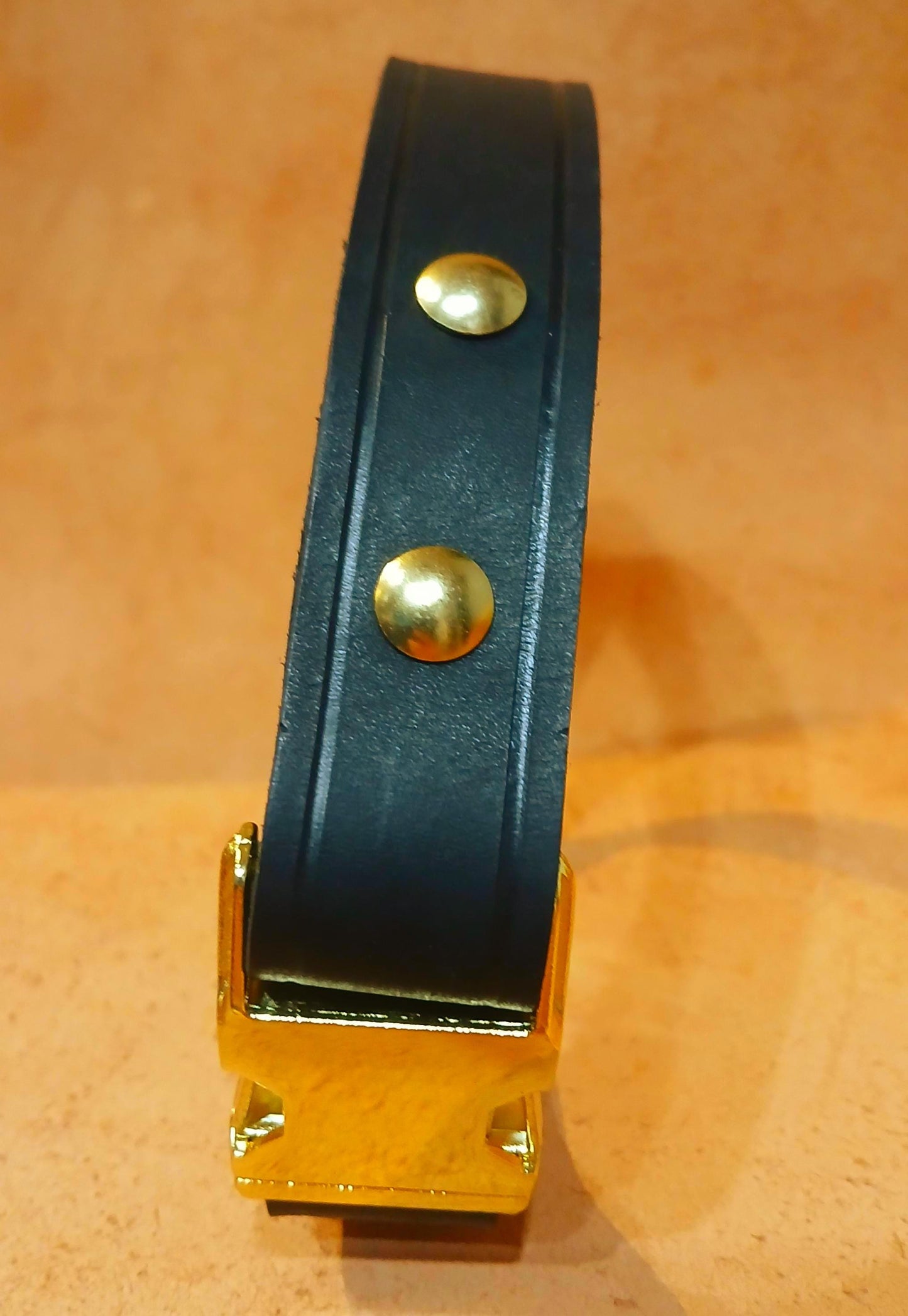 Hand Made Adjustable Leather Quick Release Dog Collar