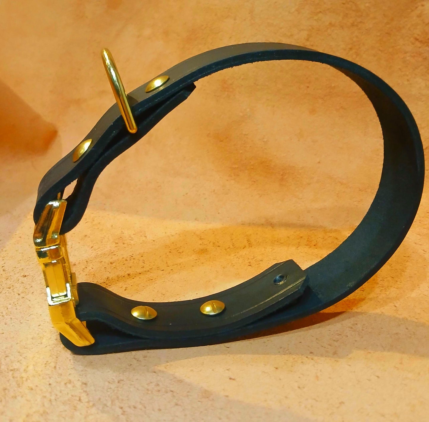 Hand Made Adjustable Leather Quick Release Dog Collar