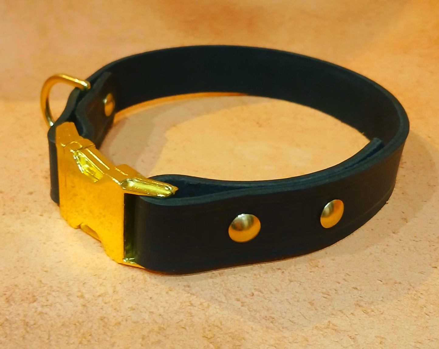 Hand Made Adjustable Leather Quick Release Dog Collar