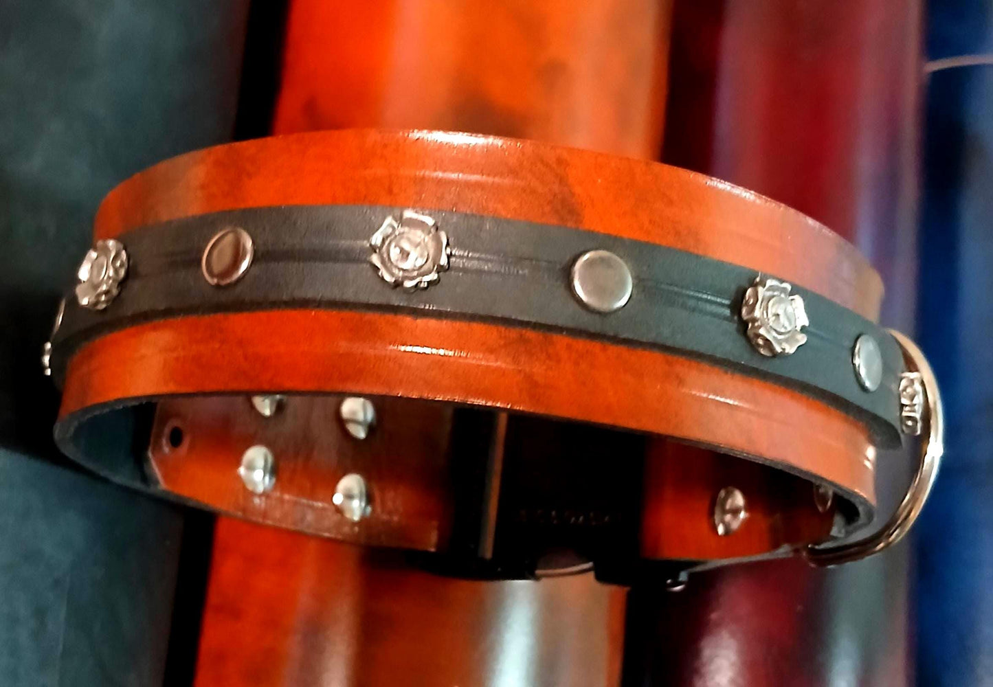 Hand Made Quick Release Leather Dog Collar